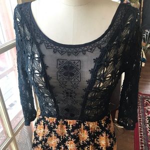 Free people hi-lo maxi dress